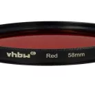 VHBW Roter Farbfilter, 58 mm Gewinde