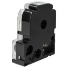 VHBW Epson LC-4TBW Etikettenband, 12 mm, Schwarz-Transparent