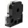 VHBW Epson LC-4TBW Etikettenband, 12 mm, Schwarz-Transparent