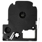 VHBW Epson LC-4TBW Etikettenband, 12 mm, Schwarz-Transparent