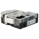 VHBW Epson LC-4TBW Etikettenband, 12 mm, Schwarz-Transparent