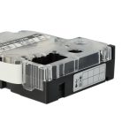 VHBW Epson LC-4TBW Etikettenband, 12 mm, Schwarz-Transparent