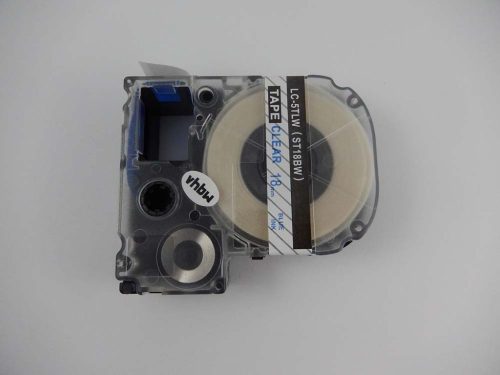 VHBW Epson LC-5TLW Label Tape - 18 mm