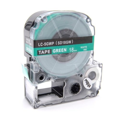 VHBW Epson LC-5GWP Label Tape – 18 mm