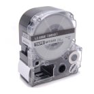 VHBW Epson LC-6SBE Etikettenband - 24 mm, Schwarz-Silber