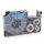 VHBW Casio XR-6ABU Etikettenband, 6 mm, Weiß-Blau