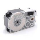 VHBW Casio XR-24AX1 Etikettenband, 24 mm, Weiß-Transparent