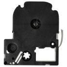 VHBW Epson LC-3TBW Etikettenband, 9 mm, Schwarz-Transparent