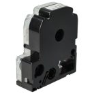 VHBW Epson LC-3TBW Etikettenband, 9 mm, Schwarz-Transparent