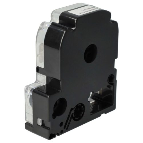 VHBW Epson LC-3TBW Etikettenband, 9 mm, Schwarz-Transparent