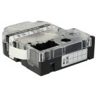 VHBW Epson LC-3TBW Etikettenband, 9 mm, Schwarz-Transparent