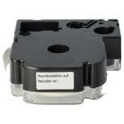 VHBW Epson LC-3TBW Etikettenband, 9 mm, Schwarz-Transparent