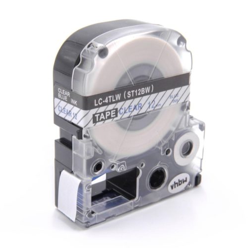 VHBW Epson ST12BW Label Tape, LC-4TLW - 12 mm
