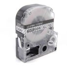 VHBW Epson LC-2TBW Etikettenband - 6mm, Schwarz-Transparent