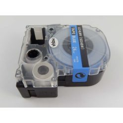 VHBW Epson LC-6LWV Etikettenband – 24 mm, Weiß-Blau