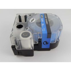 VHBW Epson LC-7LWV Etikettenband - 8 mm, Weiß-Blau