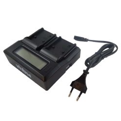   Akkumulátortöltő Sony AC-VQP10-et, Sony NP-FP30 fényképezőgéphez stb. - 2,1 A, 5 V