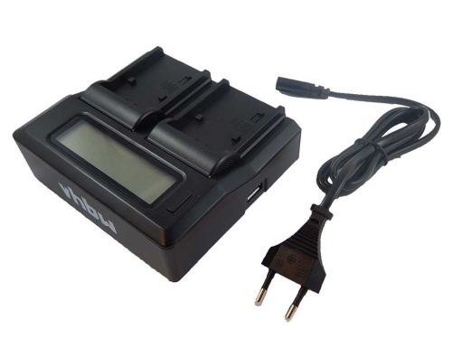 Akkumulátortöltő Sony AC-VQP10-et, Sony NP-FP30 fényképezőgéphez stb. - 2,1 A, 5 V