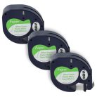 VHBW Label Tape Dymo 91200, S0721520 - 12 mm black-white