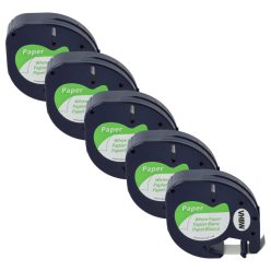 VHBW Label Tape Dymo 91200, S0721520 - 12 mm black/white