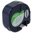 VHBW Label Tape Dymo 91200, S0721520 - 12 mm black/white