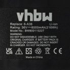 VHBW Battery for Hilti TE6-A36, TE6-ALi, CPC 36V - 6000 mAh 36 V Li-Ion