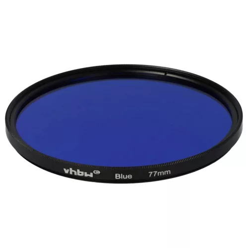 VHBW 77 mm blauer Farbfilter
