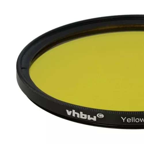 VHBW 72 mm Gelber Farbfilter für Kameraobjektive
