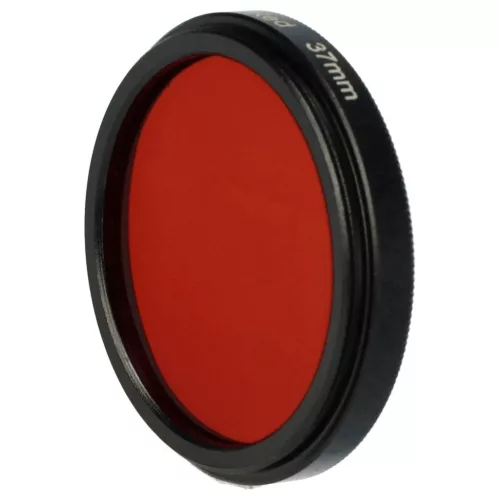 VHBW 37 mm Roter Farbfilter für Kameraobjektive