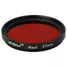VHBW 37 mm Roter Farbfilter für Kameraobjektive