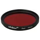 VHBW Roter Farbfilter, 43 mm Gewinde