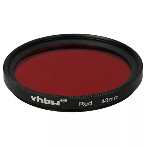 VHBW Roter Farbfilter, 43 mm Gewinde