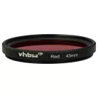 VHBW Roter Farbfilter, 43 mm Gewinde