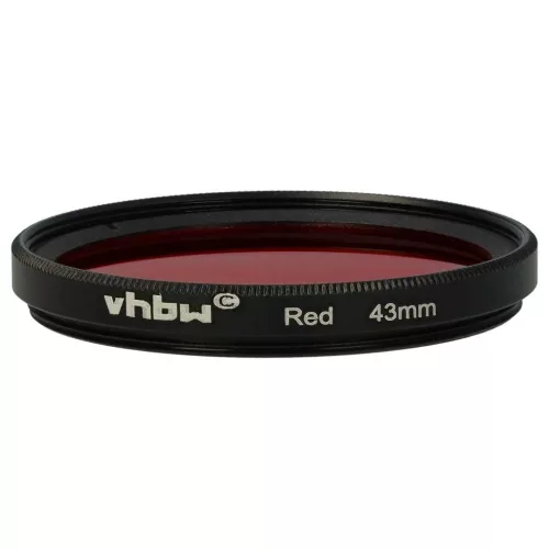 VHBW Roter Farbfilter, 43 mm Gewinde