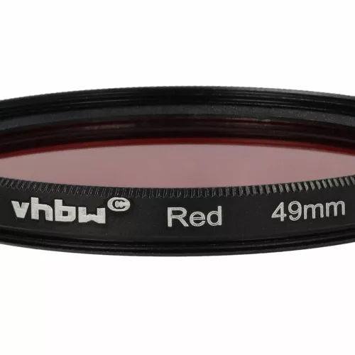 VHBW Roter Filter, 49 mm Gewinde