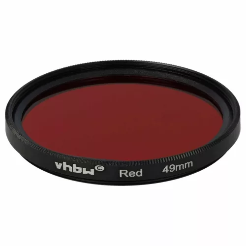 VHBW Roter Filter, 49 mm Gewinde