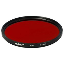 Piros Színes Szűrő, 67 mm-es Szűrőmenet