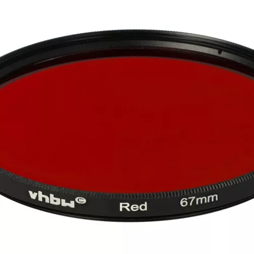 VHBW Roter Farbfilter, 67 mm Gewinde