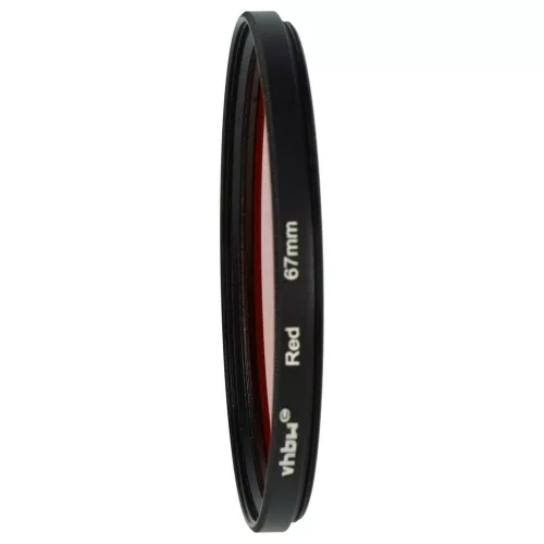 VHBW Roter Farbfilter, 67 mm Gewinde