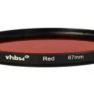 VHBW Roter Farbfilter, 67 mm Gewinde