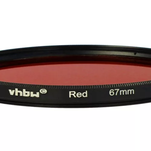 VHBW Roter Farbfilter, 67 mm Gewinde