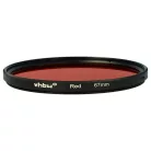 VHBW Roter Farbfilter, 67 mm Gewinde