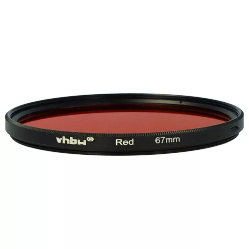 VHBW Roter Farbfilter, 67 mm Gewinde