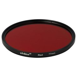 Piros Színes Szűrő, 77 mm, Objektívhez