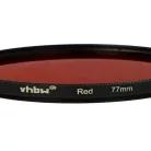 VHBW Roter Farbfilter, 77 mm, für Objektiv