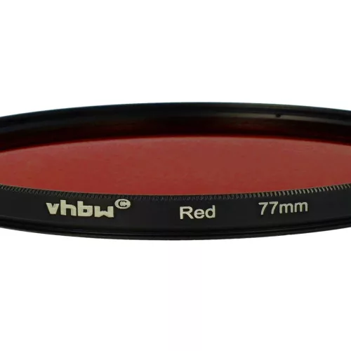 VHBW Roter Farbfilter, 77 mm, für Objektiv