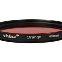 VHBW Orange Filter, 49 mm Filter Thread, for Camera Lenses