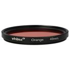 VHBW Orange Filter, 49 mm Filter Thread, for Camera Lenses