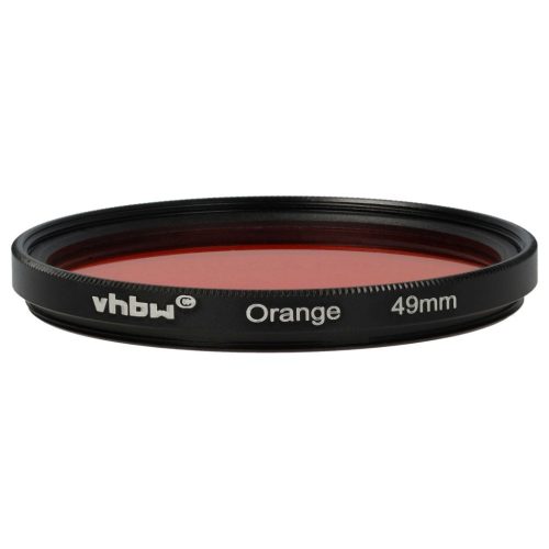 VHBW Orange Filter, 49 mm Filter Thread, for Camera Lenses