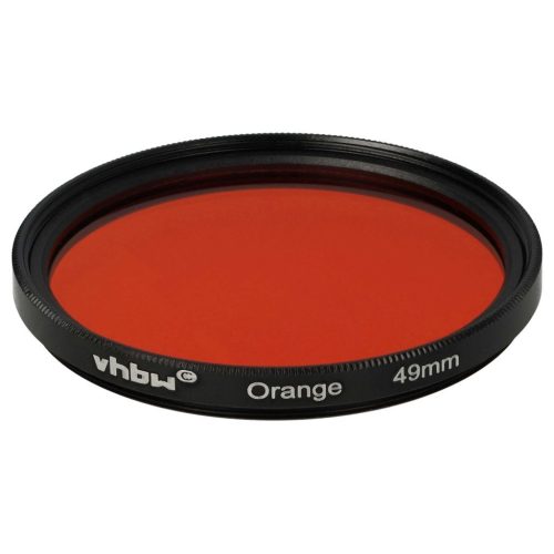 VHBW Orange Filter, 49 mm Filter Thread, for Camera Lenses